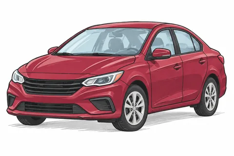General sedan illustration; not a model identification drawing.